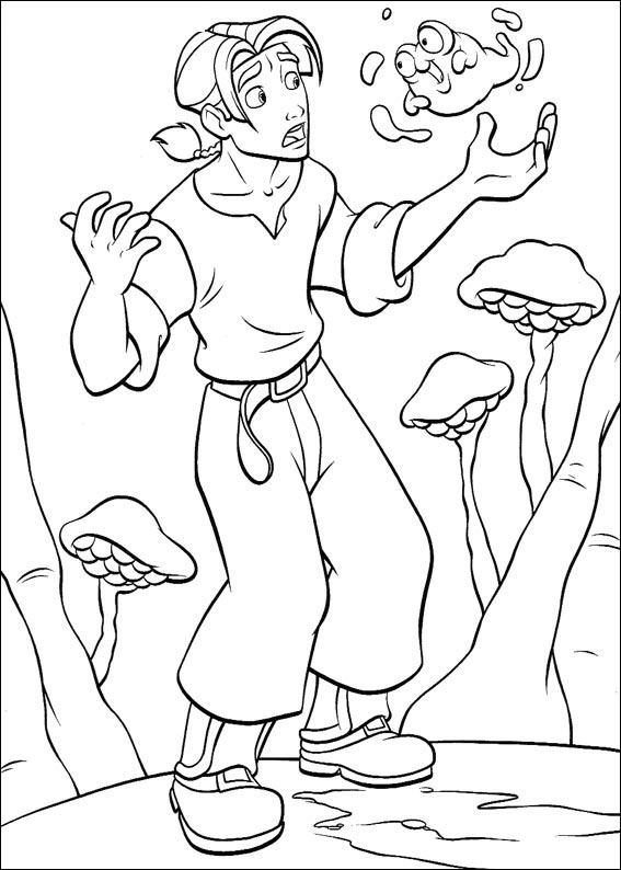 coloriage la planete au tresor jim et morph